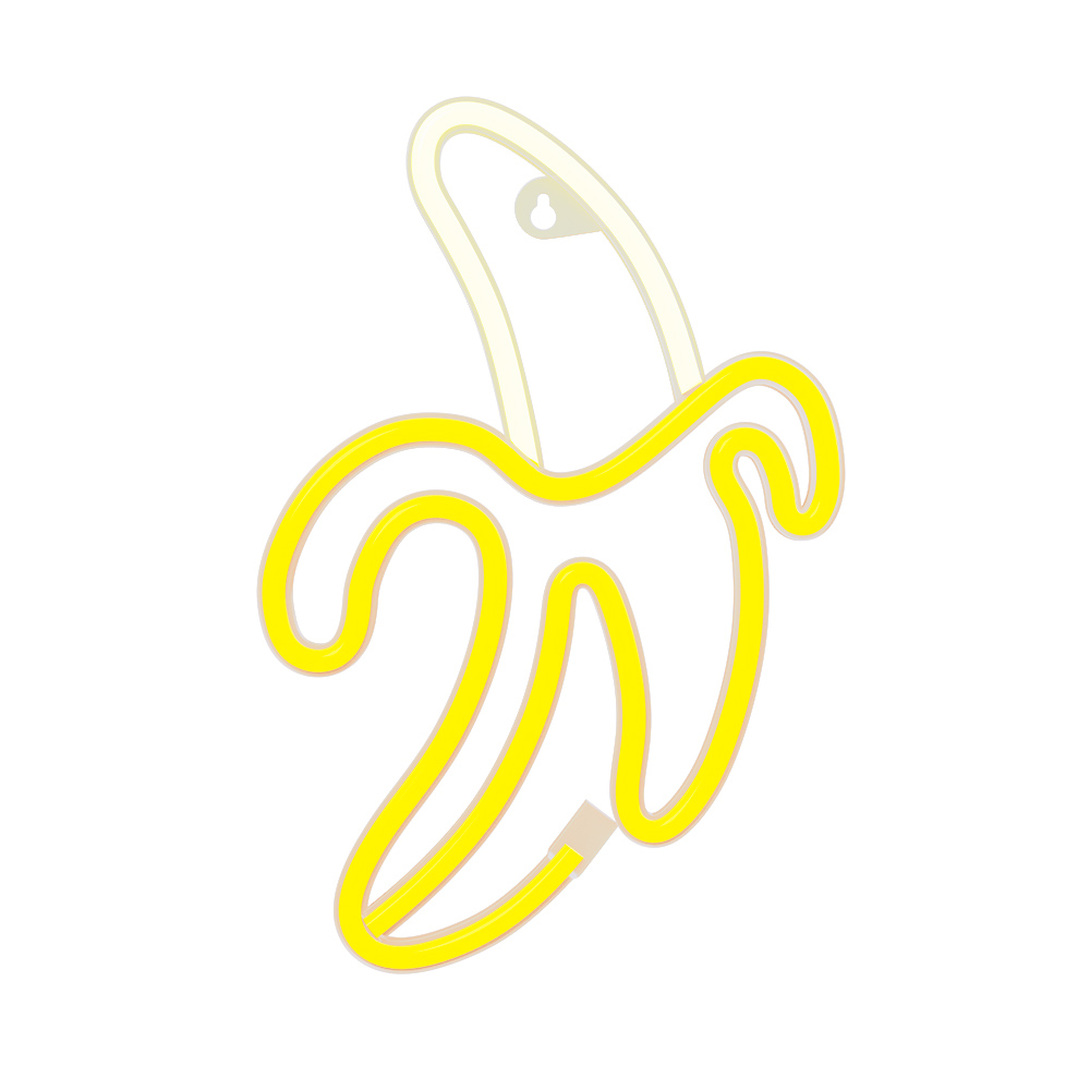 Neon LED Light BANANA vit gul Bat + USB FLNE10 Forever Light