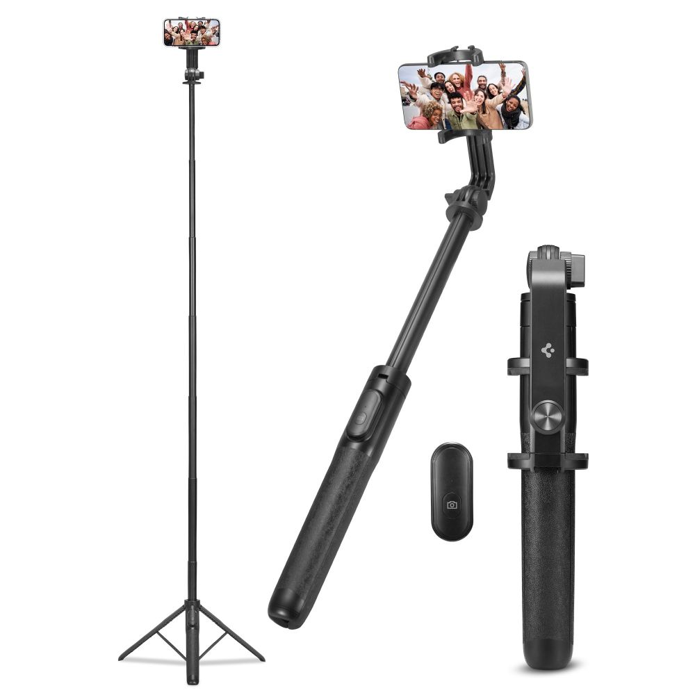 Spigen S560W Bluetooth selfie stick tripod svart