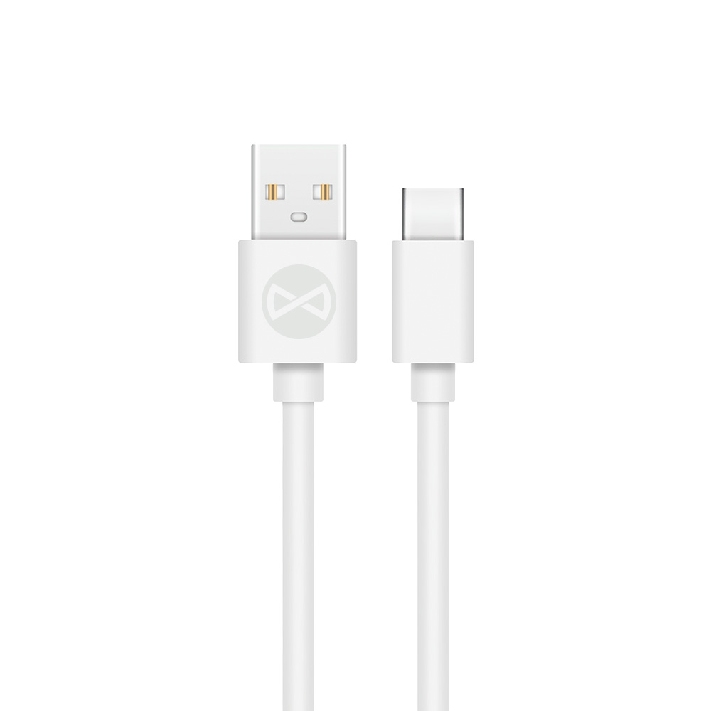 Forever kabel USB - USB-C 1,0 m 3A vit