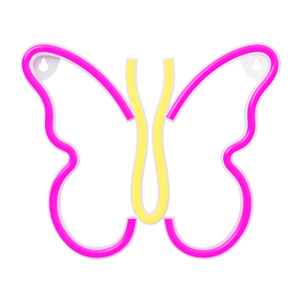Neon LED Light BUTTERFLY rosa NNE03 Neolia