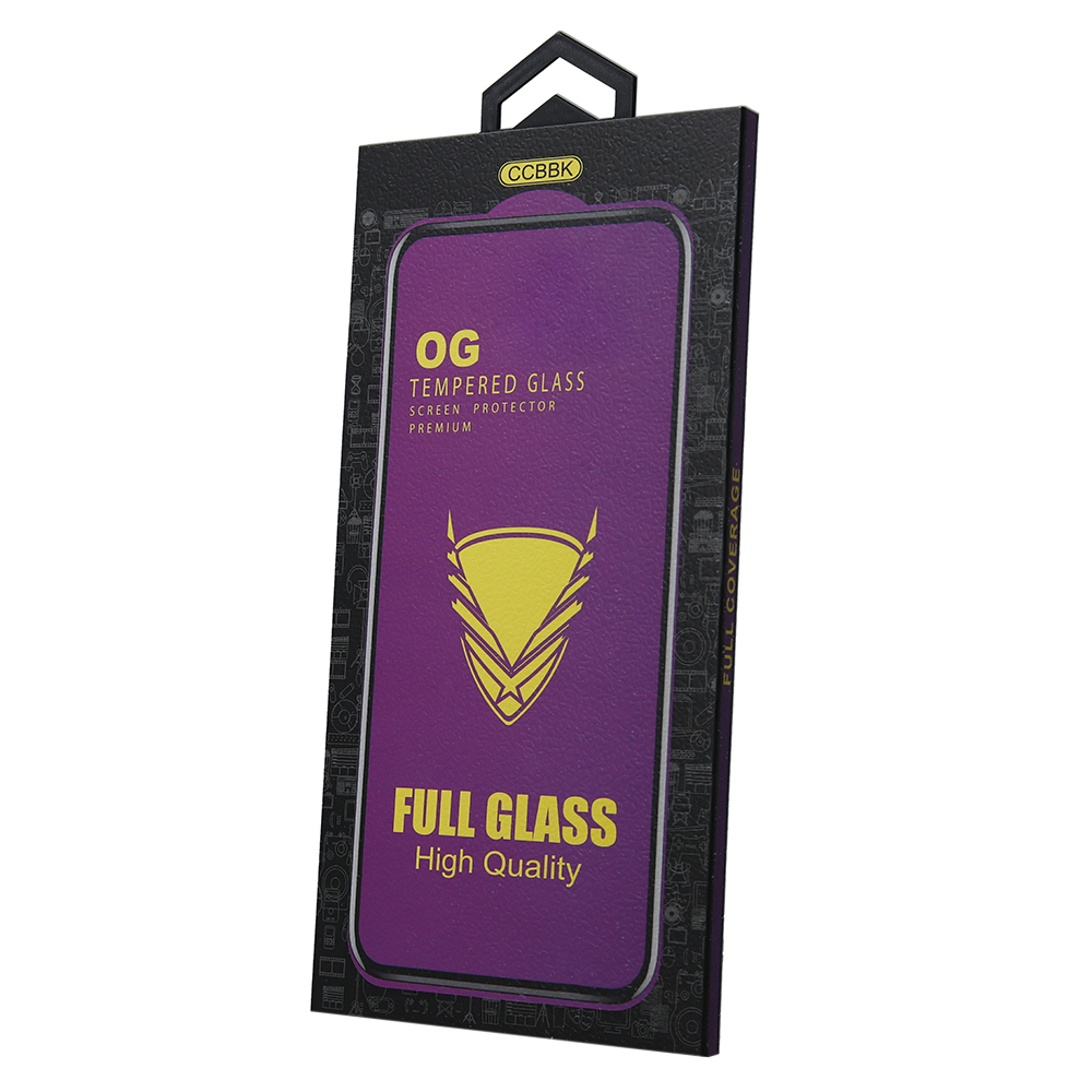 härdat glas OG Premium för Samsung Galaxy S26 FE svart frame