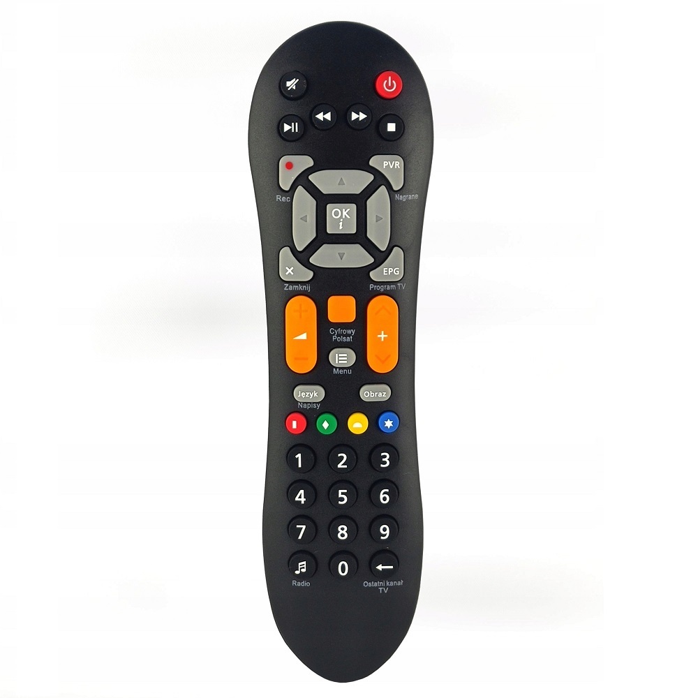 Remote controller för HD7000 / HD5000 / HD3000 no logo, orange buttons