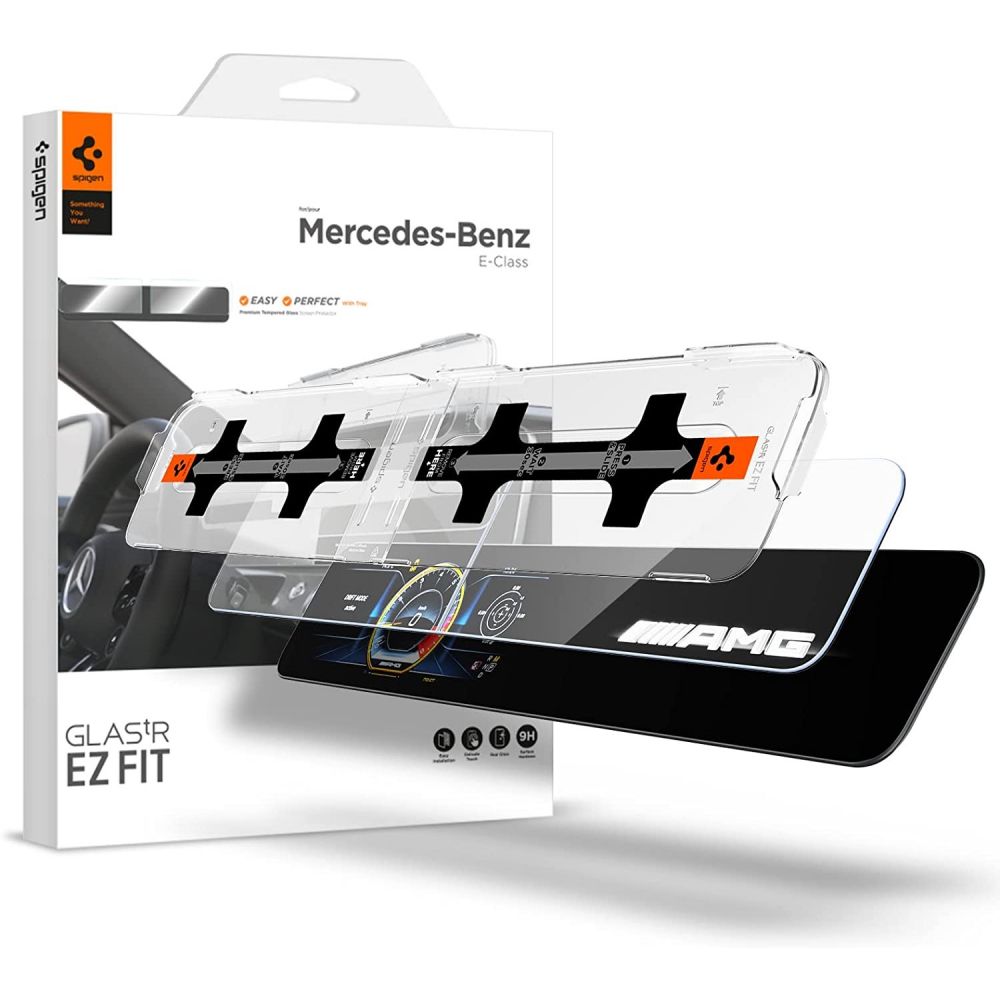 Spigen härdat glas "EZ FIT" SET MERCEDES E-CLASS 2020 / 2021