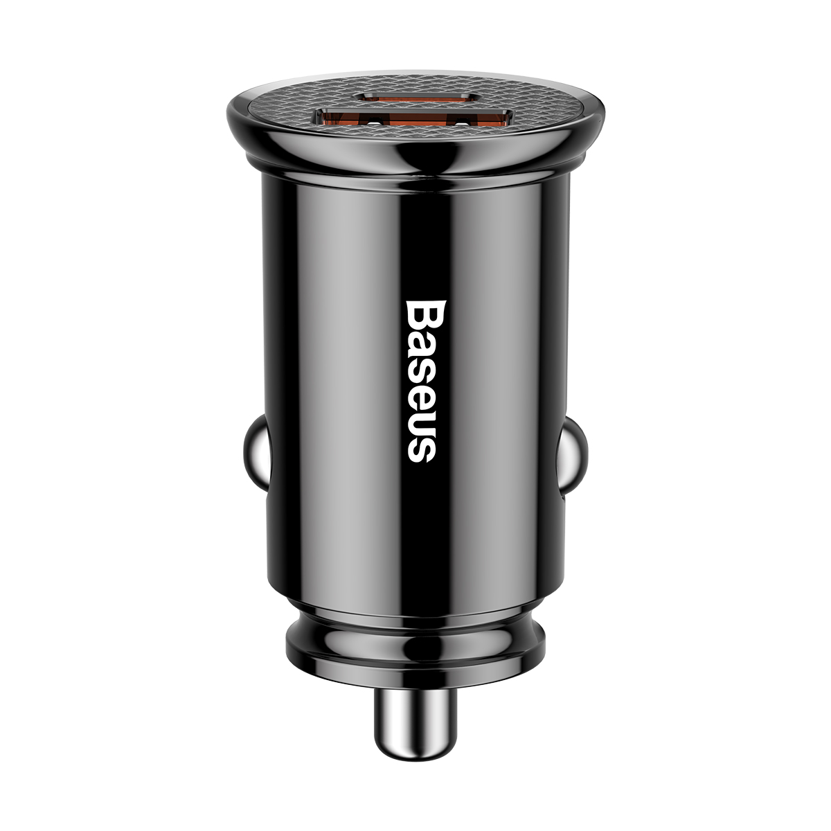 Baseus Circular Plastic QC 3 0 PD car laddare 1x USB-C - USB port 30W svart