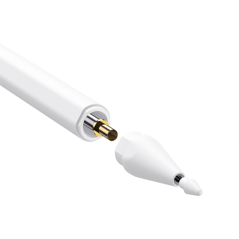 OS-Baseus Smooth Writing 2 Series Stylus Lite with LED Indicators, Moon vit (Active version with type-C kabel and active pen tip)