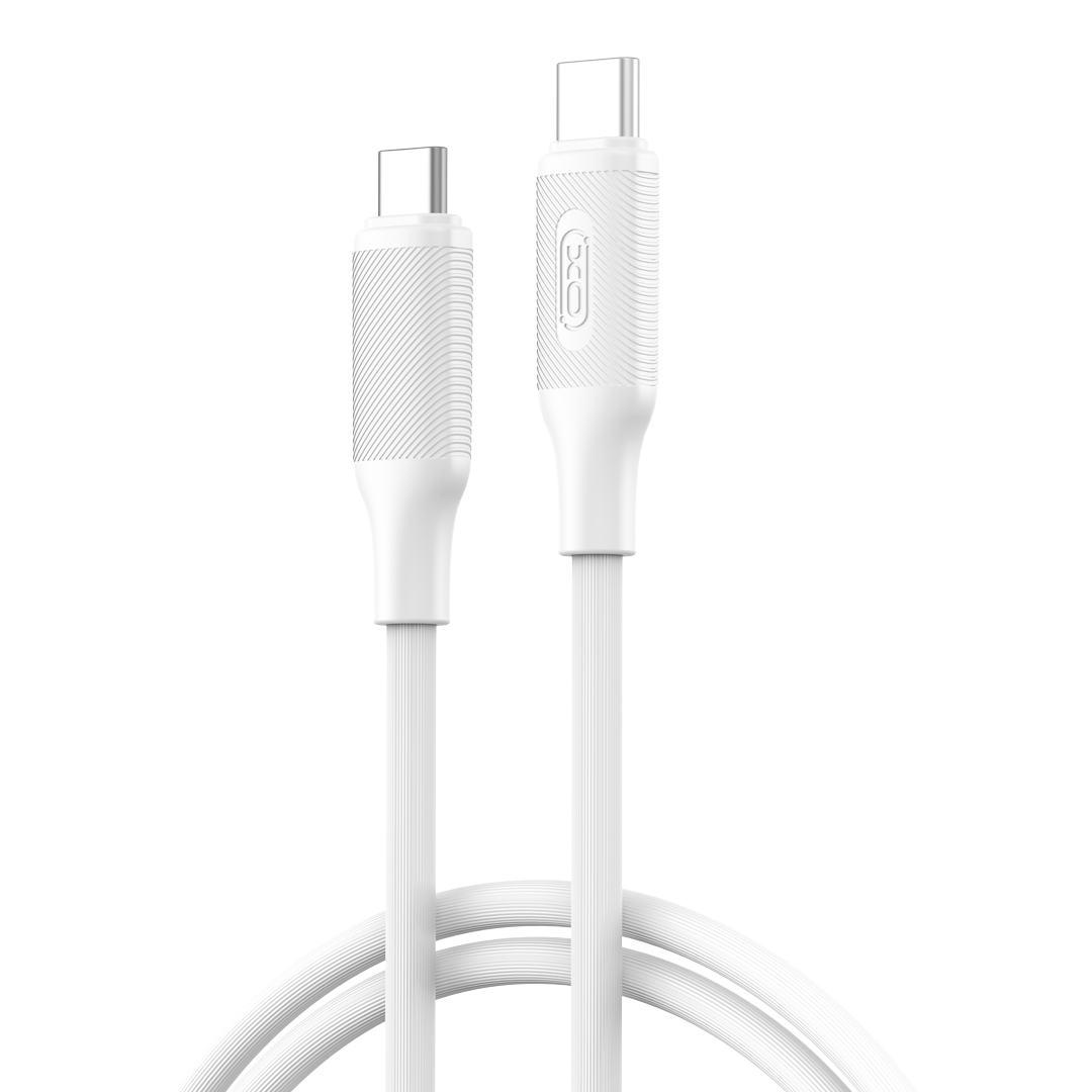 XO kabel NB-Q265B PD USB-C - USB-C 1,0m 60W vit