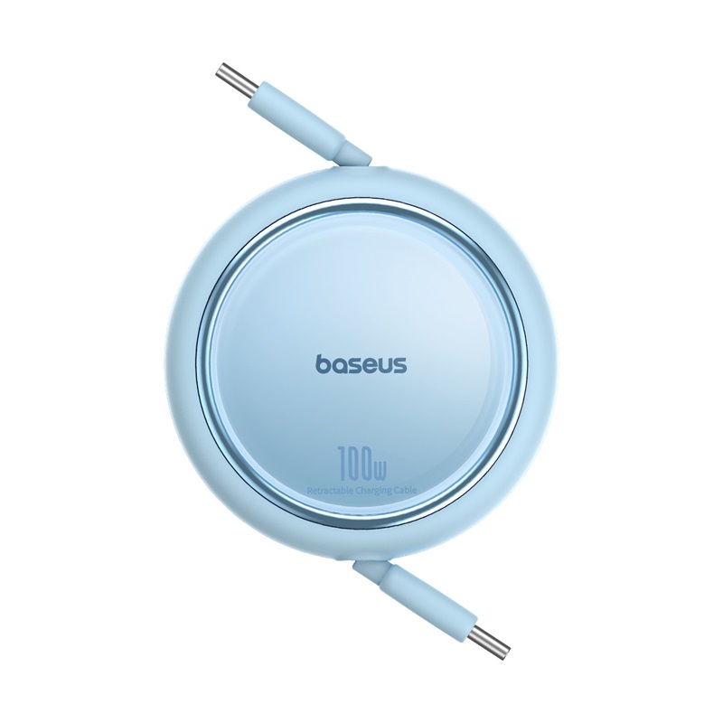 Baseus Free2Draw Mini Retractable Charging kabel Type-C to Type-C 100W 1m Galaxy blå