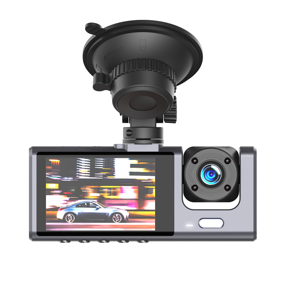 XO camera car XJ03 front rear recorder FullHD svart
