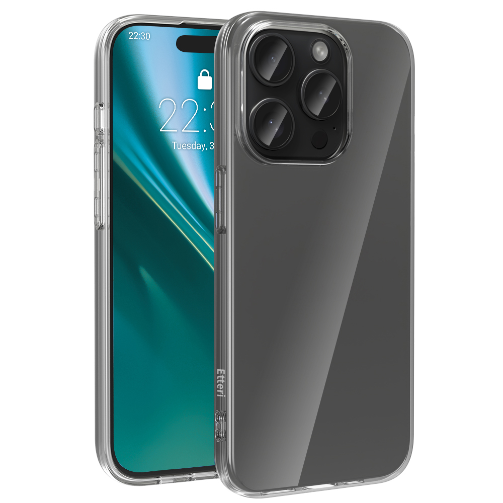 Etteri transparent skal för iPhone 15 Pro