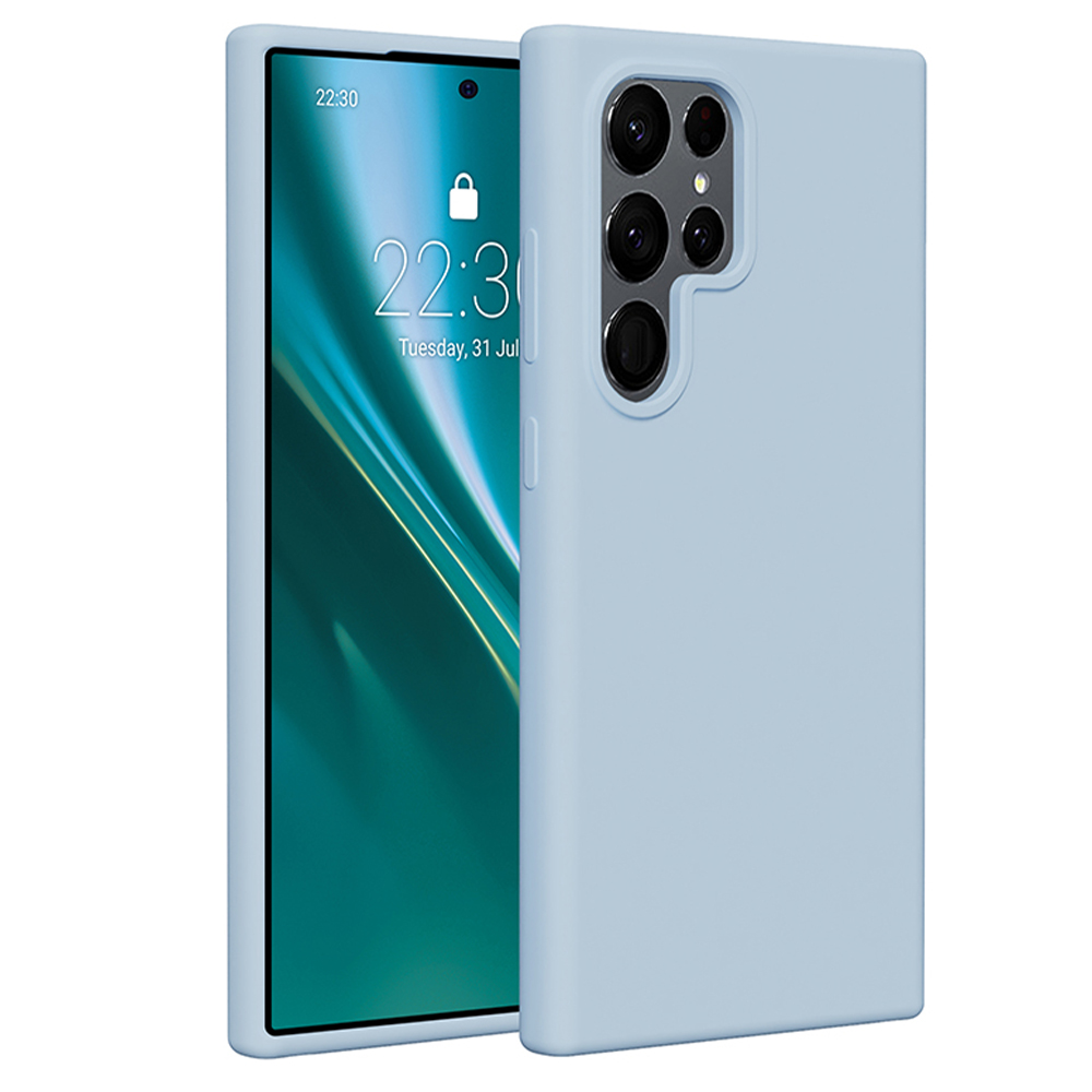 Etteri Silicone skal för Samsung Galaxy S24 Ultra ljusblå