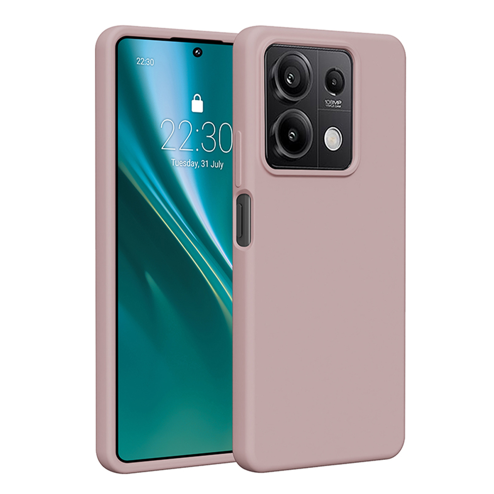 Etteri Silicone skal för Xiaomi Redmi Note 13 5G light rosa