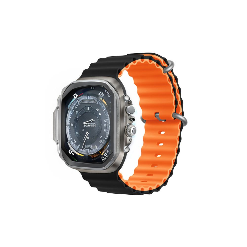 Devia strap Deluxe Sport6 för Apple Watch 38mm / 40mm / 41mm / 42mm svart orange