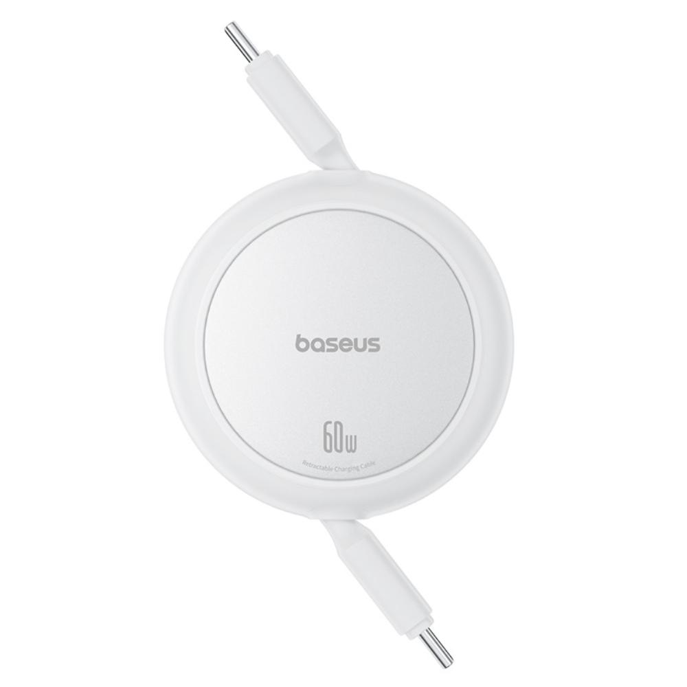 Baseus Free2Pull Mini Charging kabel USB-C to USB-C 60W 1m Moon vit