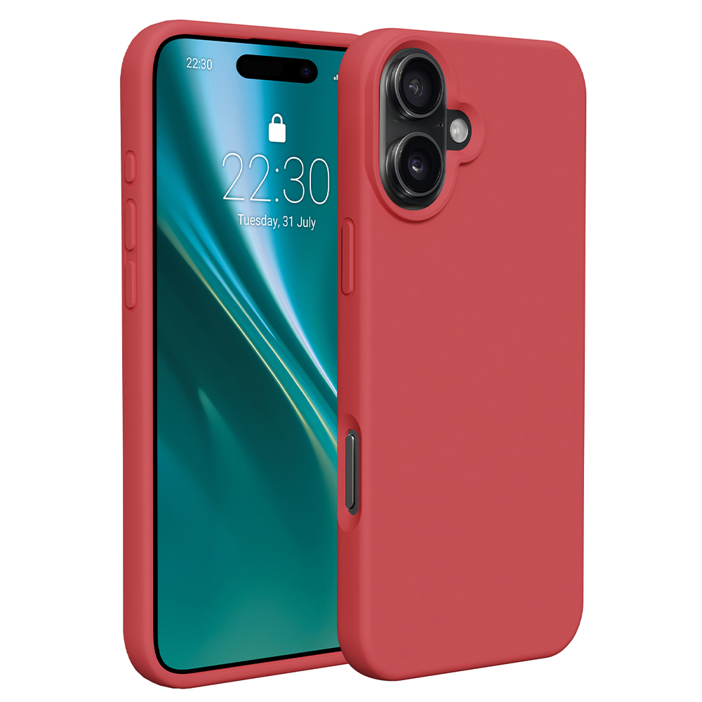 Etteri Silicone skal för iPhone 16 Plus raspberry