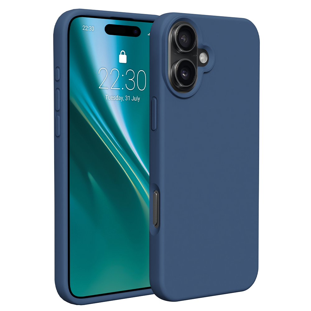 Etteri Silicone skal för iPhone 16 Plus mörkblå
