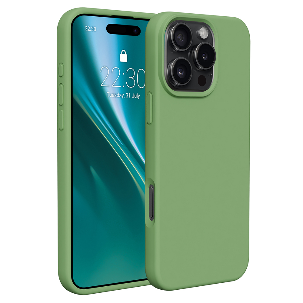 Etteri Silicone skal för iPhone 16 Pro Max light grön