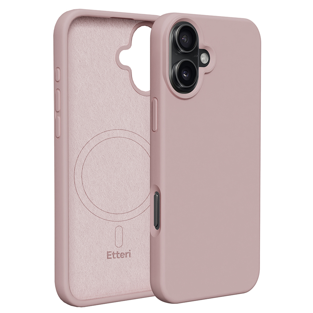 Etteri Silicone Mag skal för iPhone 16 light rosa