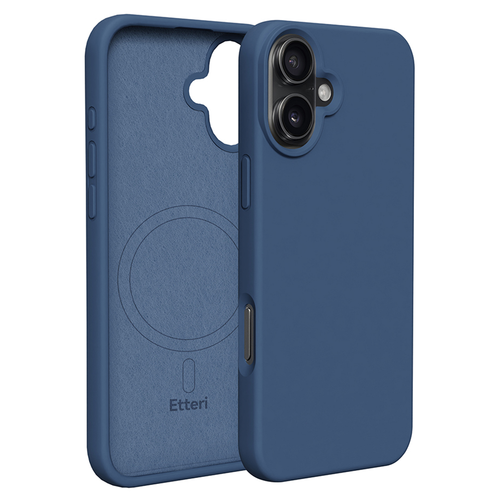 Etteri Silicone Mag skal för iPhone 16 Plus mörkblå
