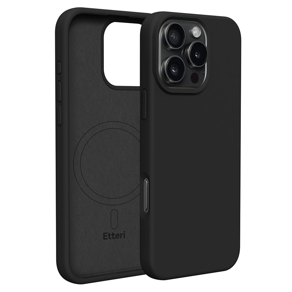 Etteri Silicone Mag skal för iPhone 16 Pro Max svart