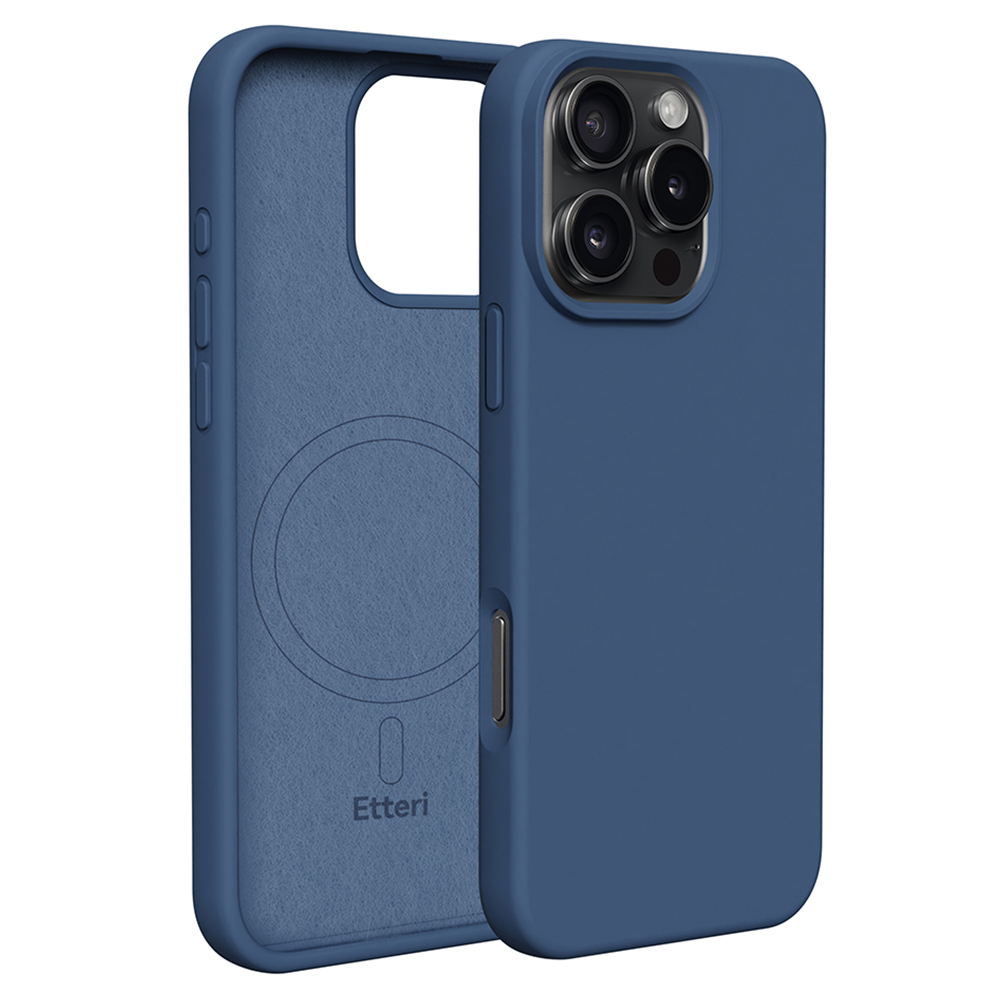 Etteri Silicone Mag skal för iPhone 16 Pro mörkblå
