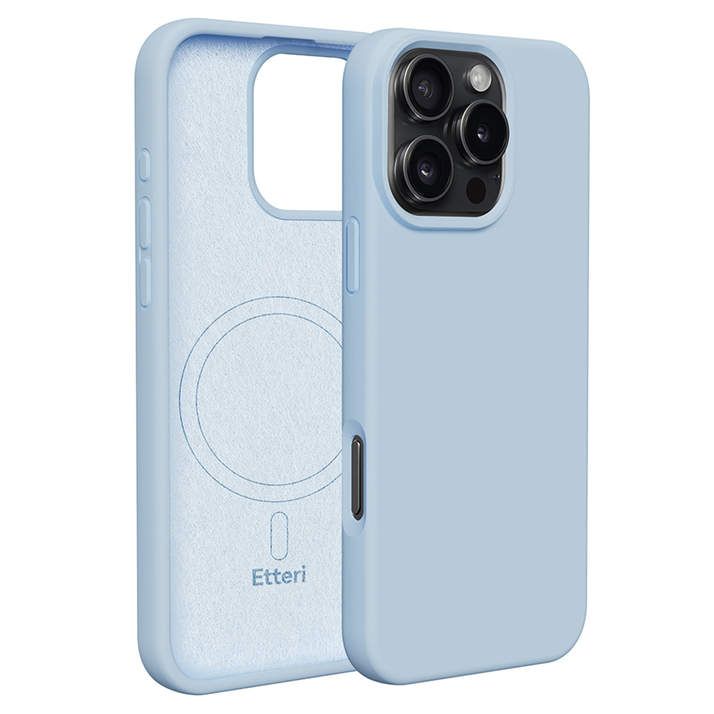 Etteri Silicone Mag skal för iPhone 16 Pro Max ljusblå