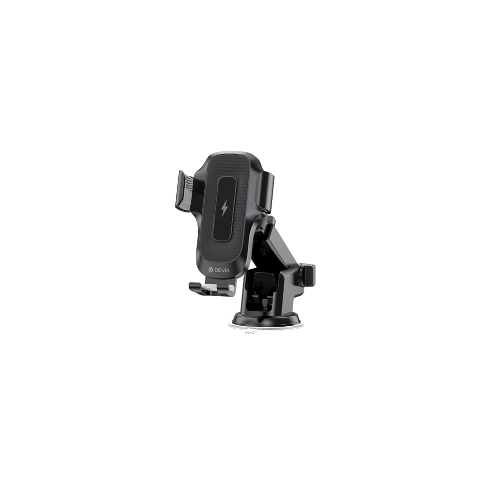 Devia car hållare EA497 with wireless inductive laddare svart 15W with suction cup