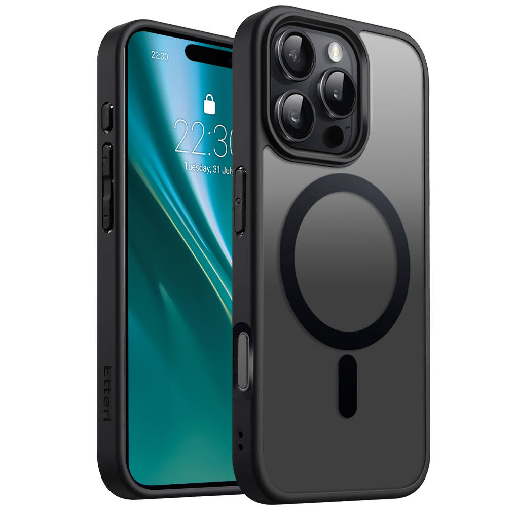 Etteri Matt Mag skal för iPhone 16 Pro svart