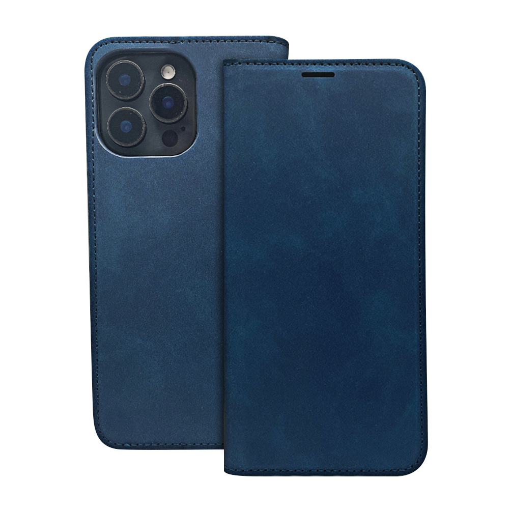 Smart Suede fodral för Xiaomi Redmi 17 4G / 17 5G EU marinblå