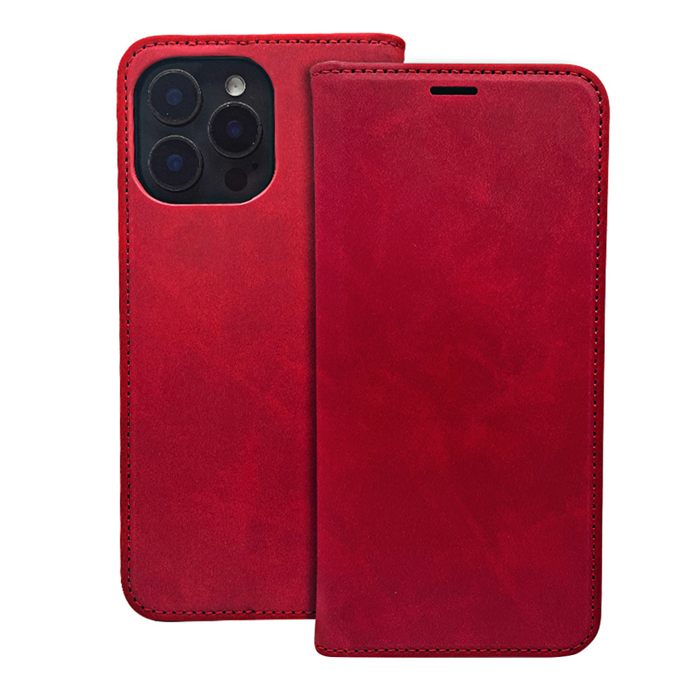 Smart Suede fodral för Xiaomi Redmi 17 4G / 17 5G EU röd