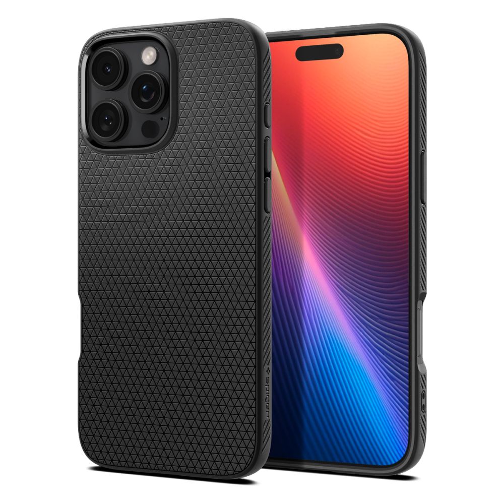 Spigen Liquid Air fodral för iPhone 16 Pro matte svart