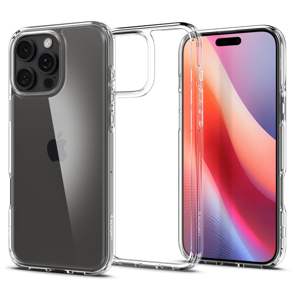 Spigen Ultra Hybrid fodral för iPhone 16 Pro crystal transparent