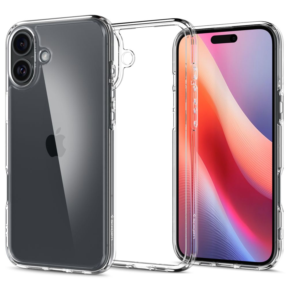 Spigen Ultra Hybrid fodral för iPhone 16 crystal transparent