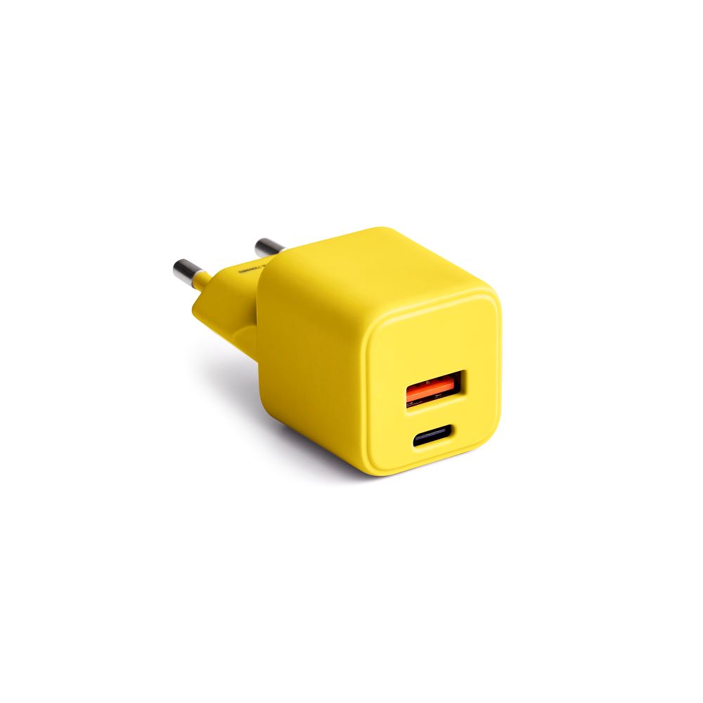 COLORUM wall laddare USB-A + USB-C PD 30W CLS30-AC-05 xYellow