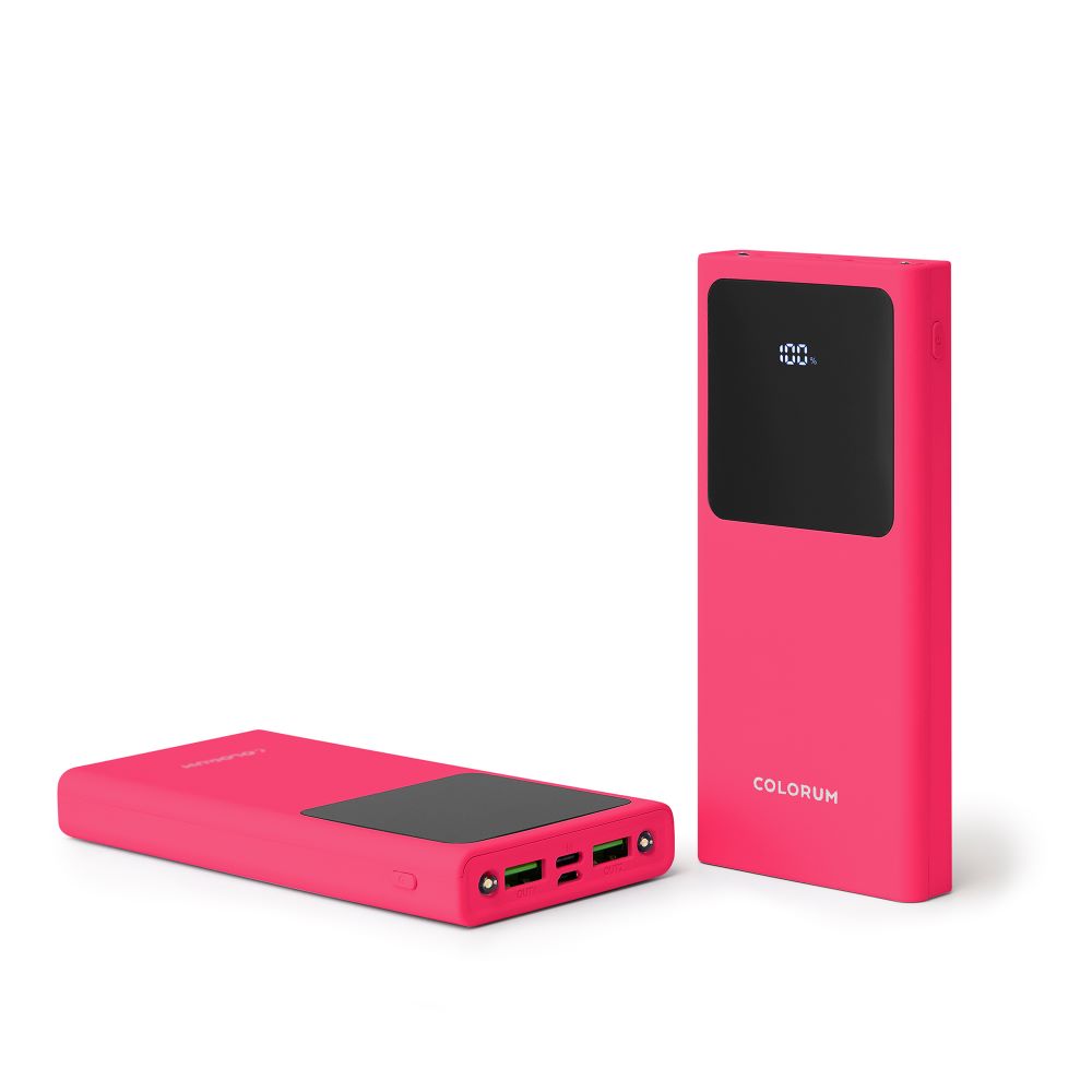 COLORUM Powerbank 10 000 mAh CPB10-02 xMagenta | Mobilkliniken