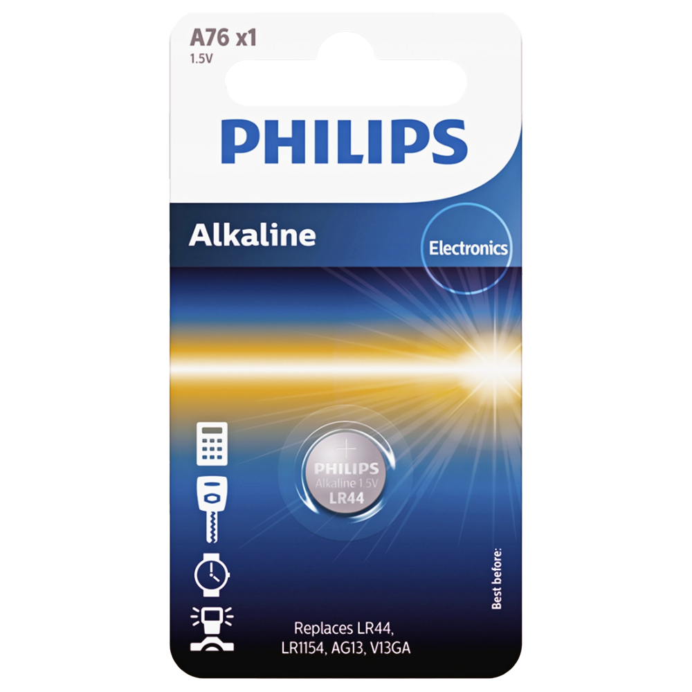 Battery PHILIPS LR44 / LR1154 Minicells Alkaline 1pc Blister