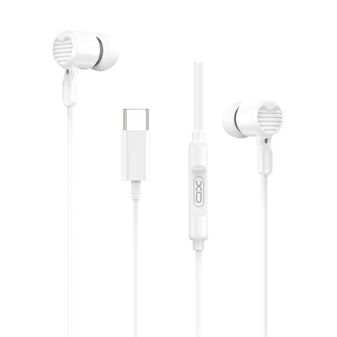 XO wired hörlurar EP81 USB-C vit