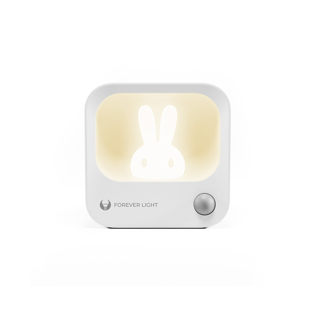 LED BUNNY Night Lamp PURE FLC-10 LEA PIR vit 500mAh Forever Light