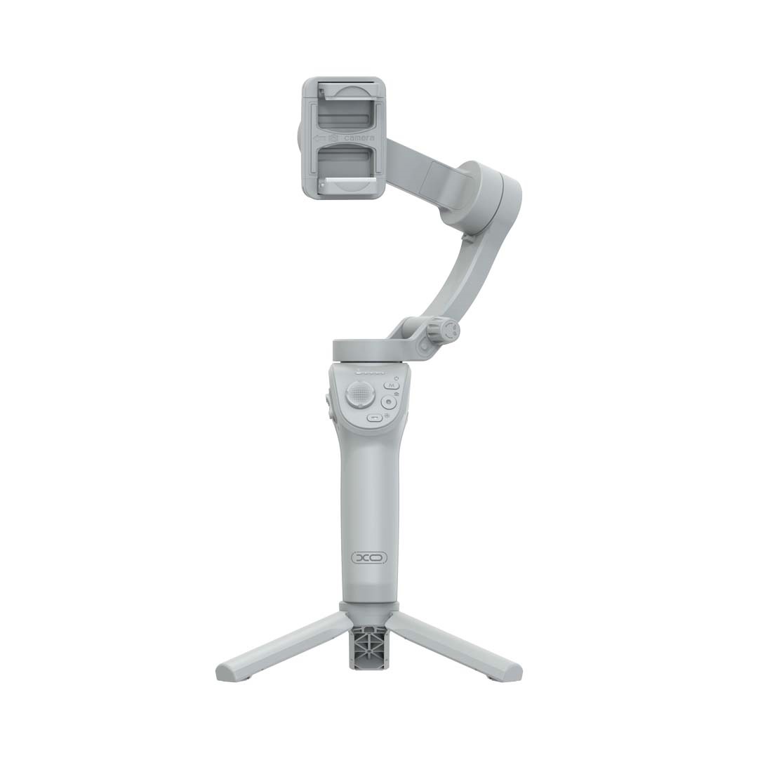 XO gimbal selfie stick Bluetooth tripod SS17 grå