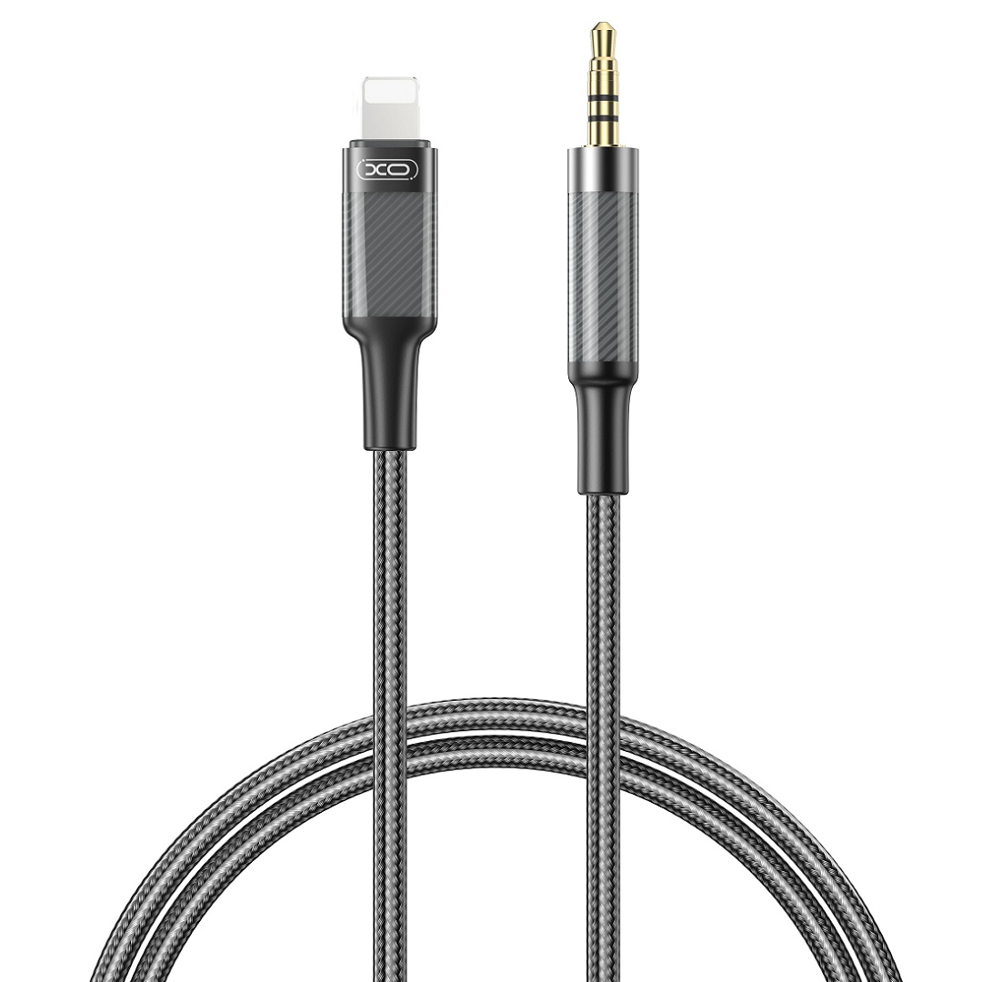 XO kabel audio NB-R279A Lightning - jack 3,5mm 1,0m svart