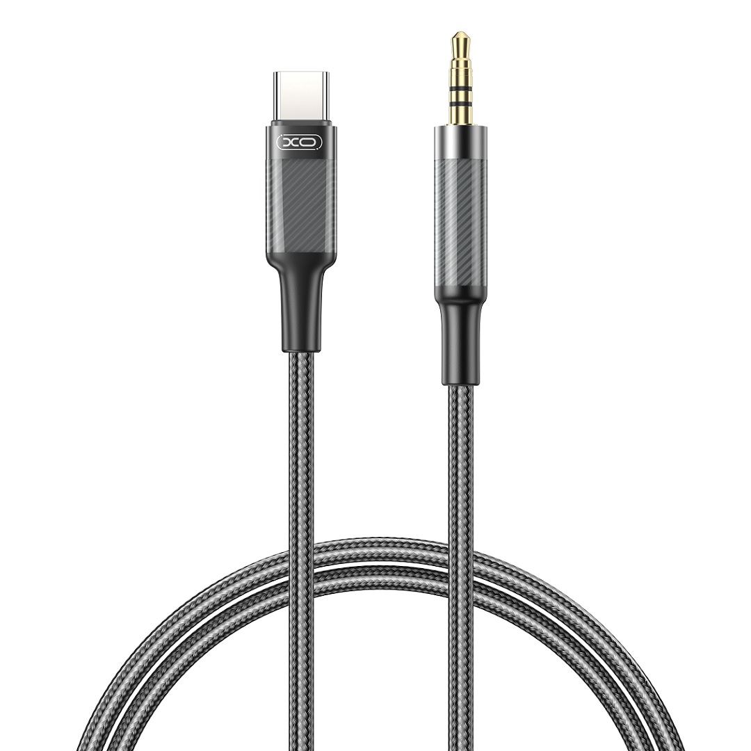 XO kabel audio NB-R279B USB-C - jack 3,5mm 1,0m svart