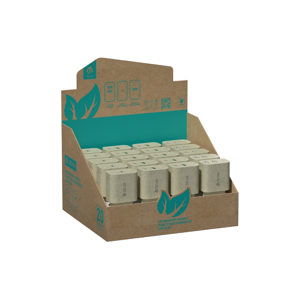 Devia laddare display set Plant Straw 20 pcs