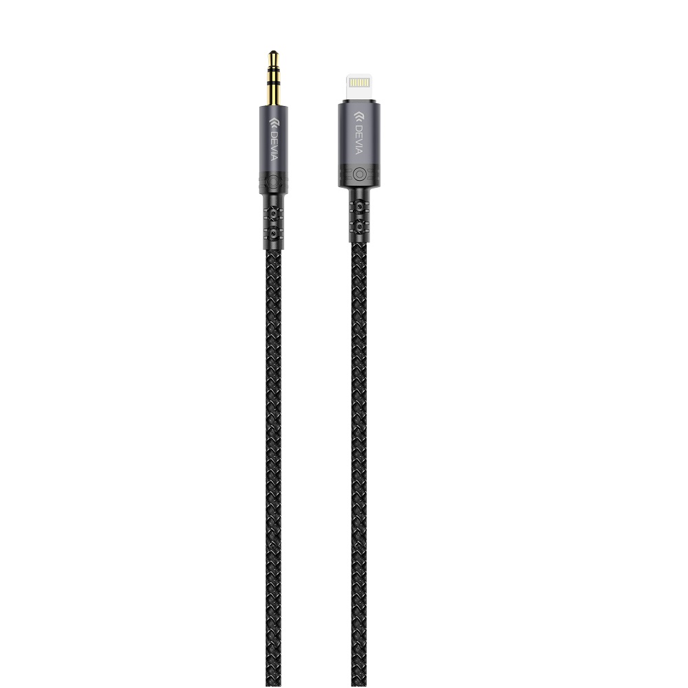 Devia kabel audio Ipure EC619 Lightning - jack 3,5 mm 1,0 m svart