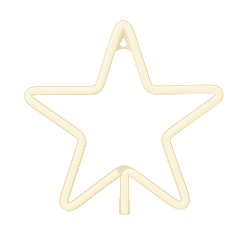 Neon LED CHRISTMAS PENTASTAR warm vit FLNE22 Forever Light