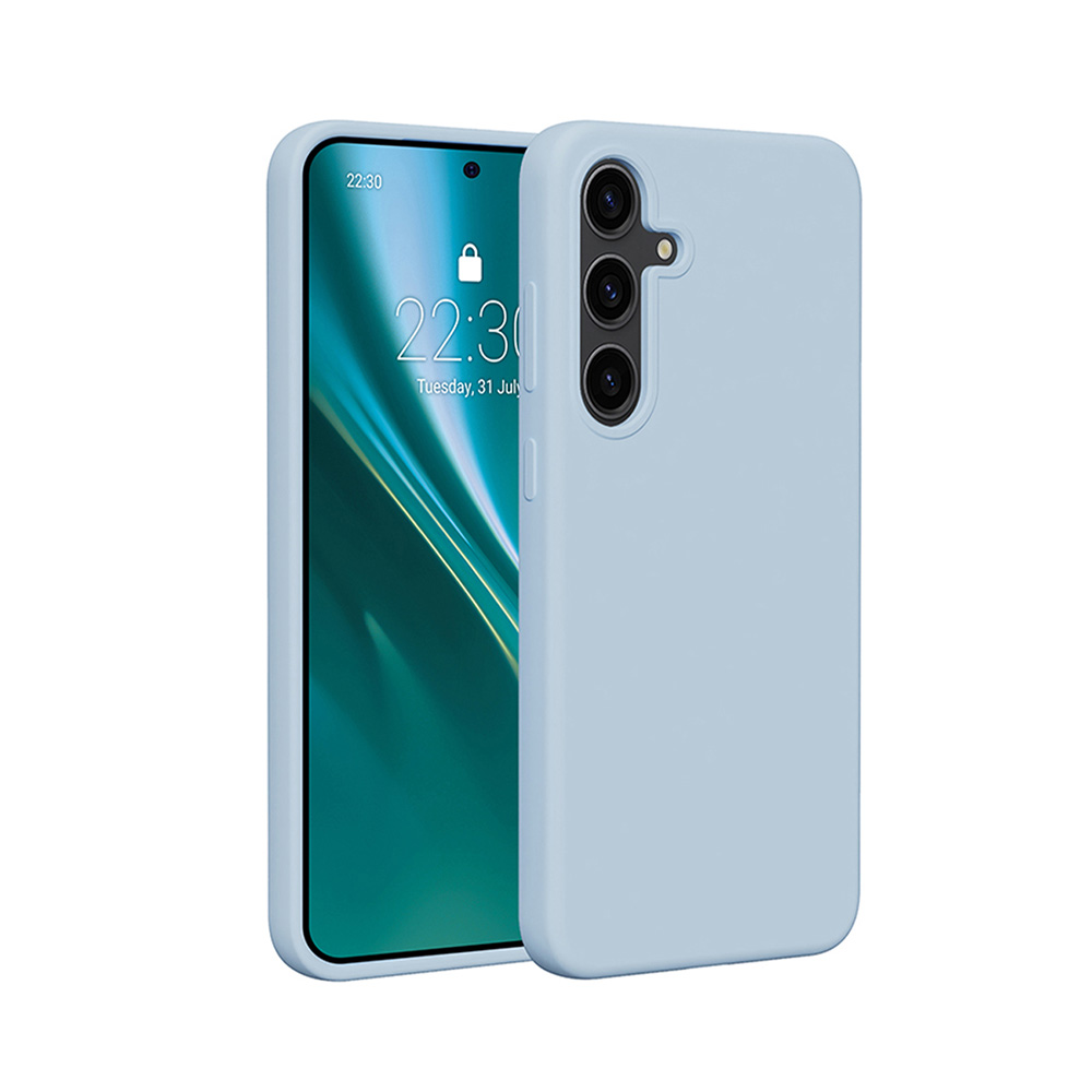 Etteri Silicone skal för Samsung Galaxy S25 Plus ljusblå