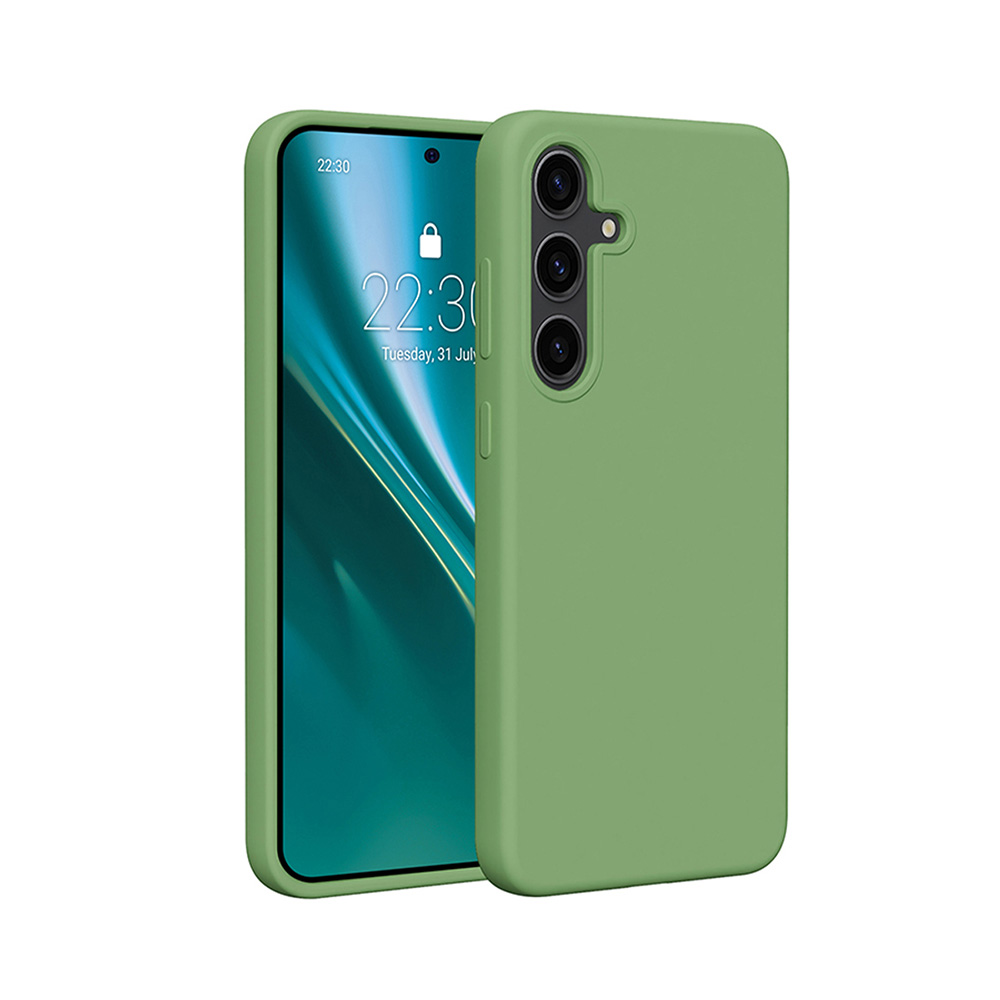 Etteri Silicone skal för Samsung Galaxy S25 Plus light grön