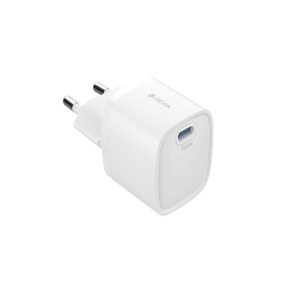 Devia wall laddare Extreme Mini PD GaN 20W 1x USB-C vit