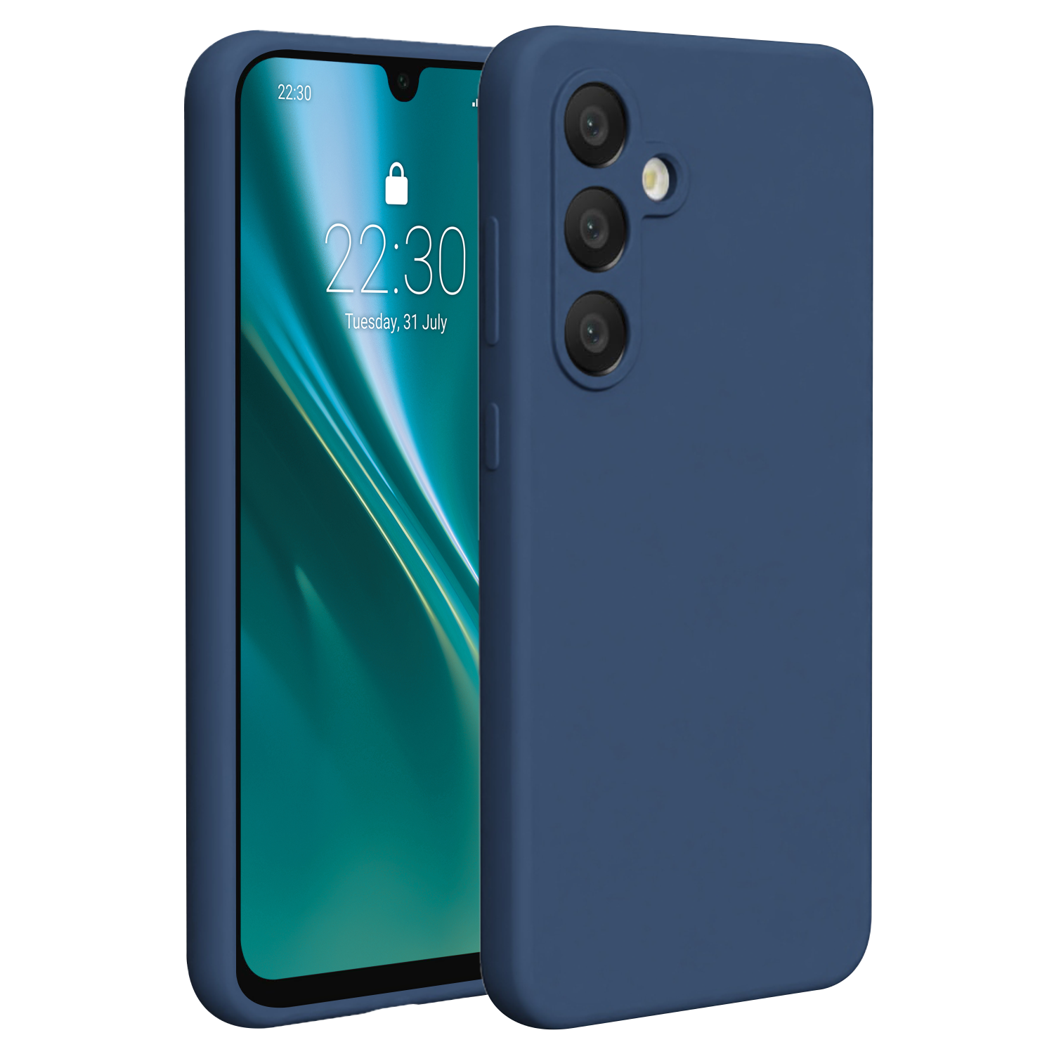 Etteri Silicone skal för Samsung Galaxy S24 FE mörkblå