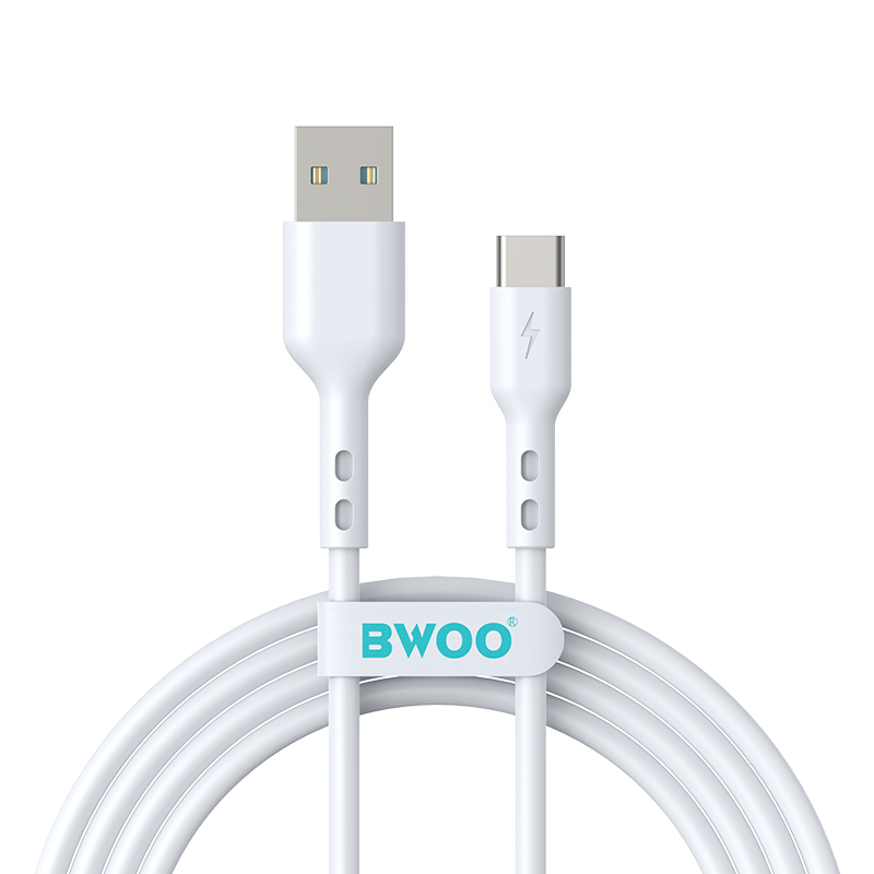 BWOO kabel USB - USB-C 2m 3A vit