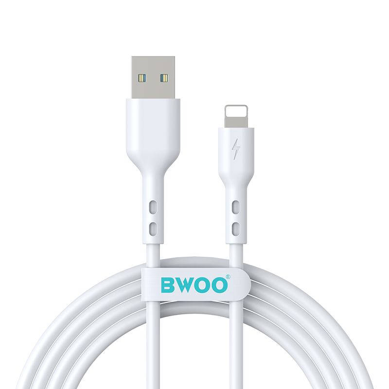 BWOO kabel USB - Lightning 2m 3A vit