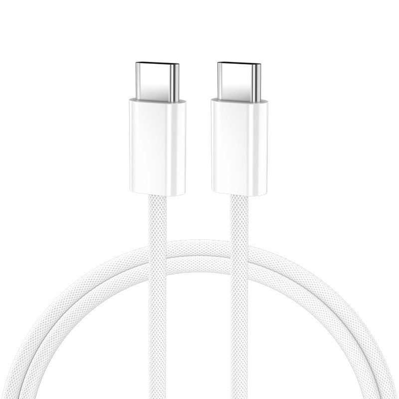 BWOO kabel USB-C - USB-C 2m 60W vit